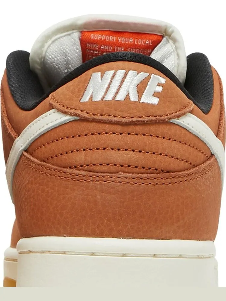 Кроссовки Nike Dunk Low Pro ISO SB 'Dark Russet' — изображение 7 из 8, оранжевый