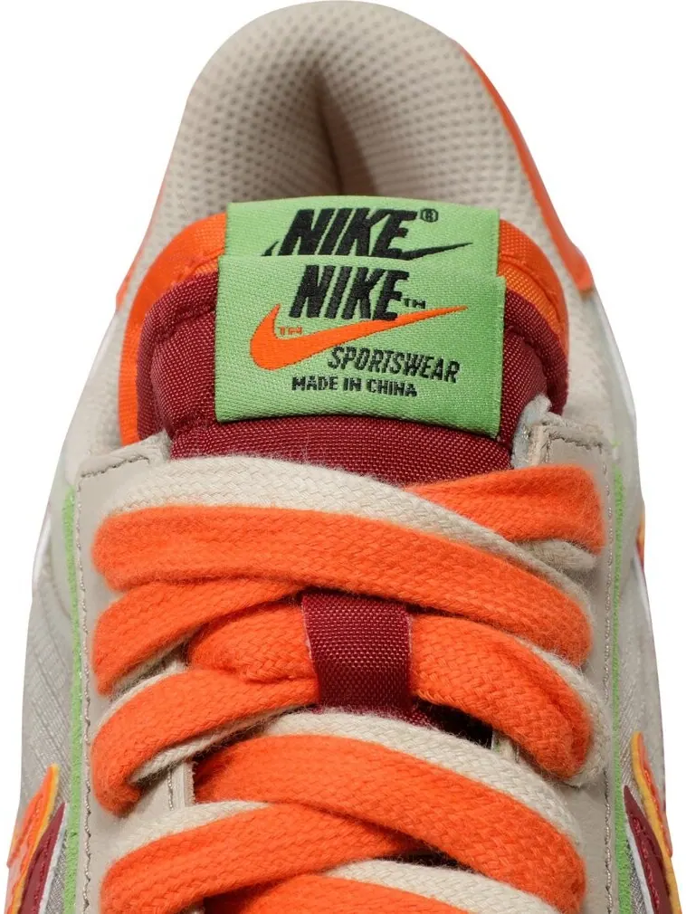Кроссовки Nike sacai x Clot x LDWaffle 'Net Orange Blaze' — изображение 10 из 10, оранжевый