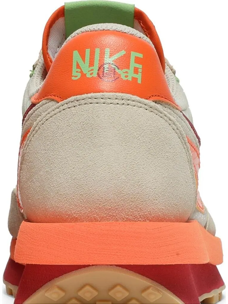 Кроссовки Nike sacai x Clot x LDWaffle 'Net Orange Blaze' — изображение 7 из 10, оранжевый