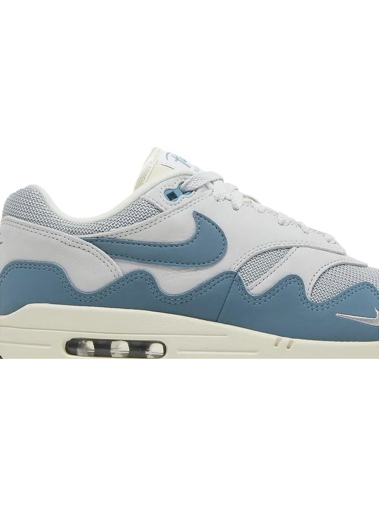 Кроссовки Nike Patta x Air Max 1 'Noise Aqua' — изображение 2 из 10, синий