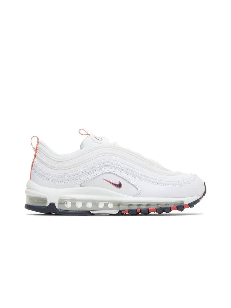 Кроссовки Nike Wmns Air Max 97 'White Multi' — изображение 2 из 9, белый/синий/зеленый