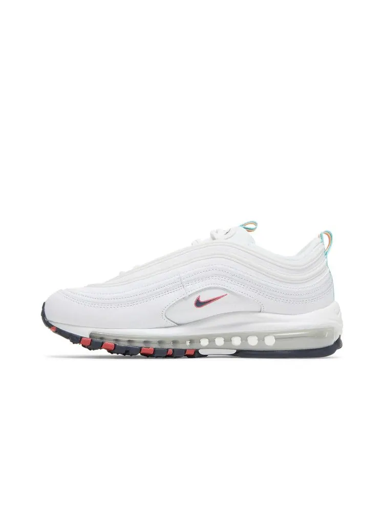 Кроссовки Nike Wmns Air Max 97 'White Multi' — изображение 4 из 9, белый/синий/зеленый