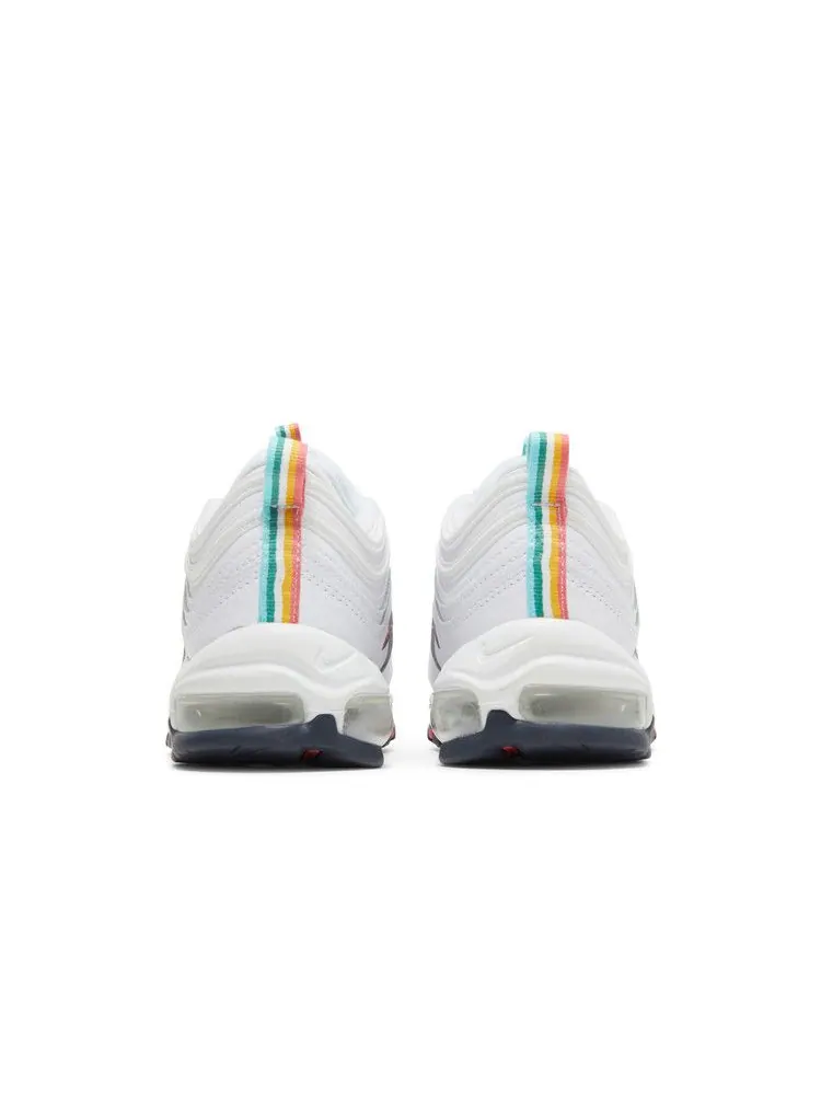 Кроссовки Nike Wmns Air Max 97 'White Multi' — изображение 7 из 9, белый/синий/зеленый