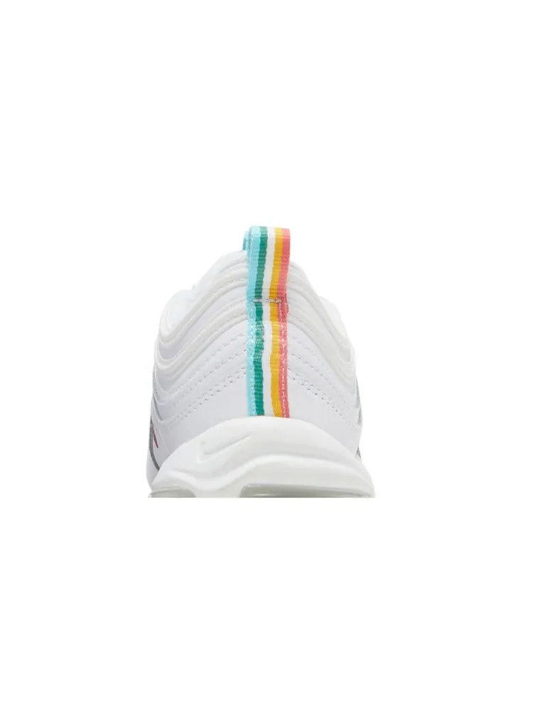 Кроссовки Nike Wmns Air Max 97 'White Multi' — изображение 8 из 9, белый/синий/зеленый