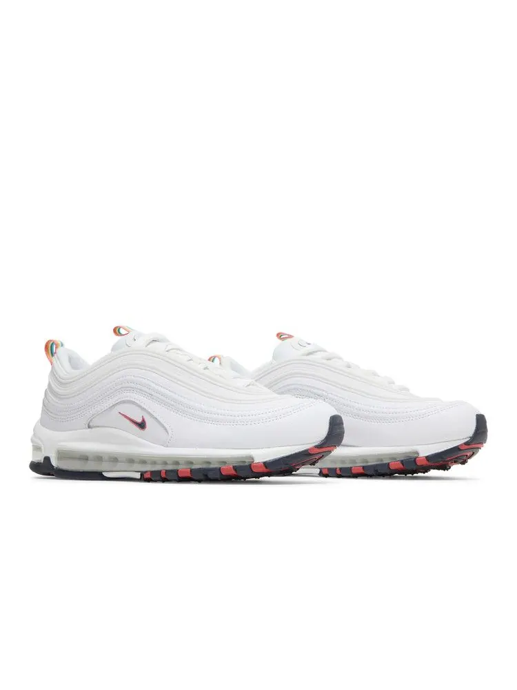 Кроссовки Nike Wmns Air Max 97 'White Multi' — изображение 9 из 9, белый/синий/зеленый