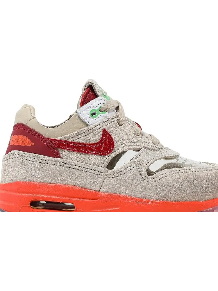 Кроссовки Nike CLOT x Air Max 1 TD 'Kiss of Death' 2021 — изображение 2 из 8, загар