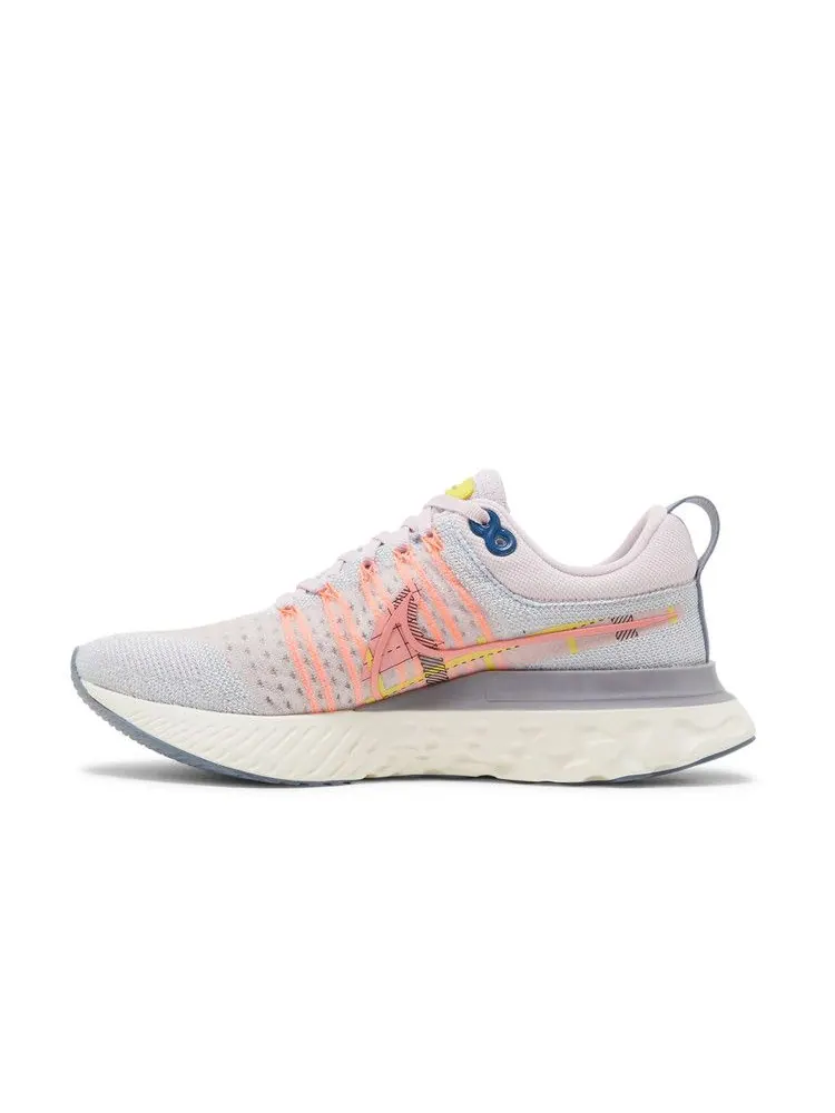 Кроссовки Nike Wmns React Infinity Run Flyknit 2 Premium 'Pink Foam Blue Tint' — изображение 4 из 9, розовый/синий//мульти