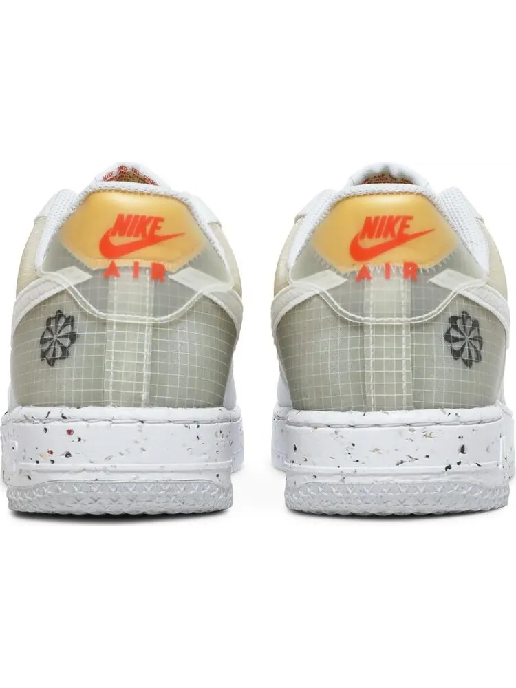 Кроссовки Nike Air Force 1 Crater 'Move To Zero - White Orange' — изображение 6 из 8, белый