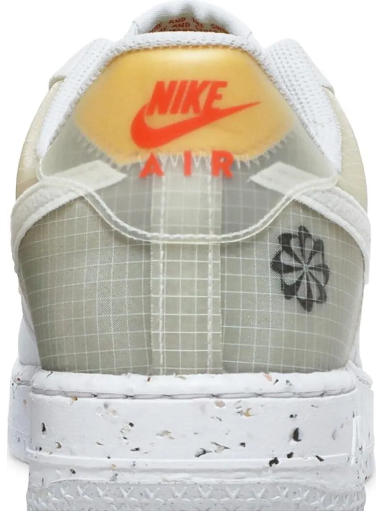 Кроссовки Nike Air Force 1 Crater 'Move To Zero - White Orange' — изображение 7 из 8, белый