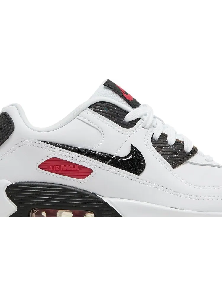 Кроссовки Nike Air Max 90 Leather SE GS 'White Very Berry' — изображение 2 из 8, белый