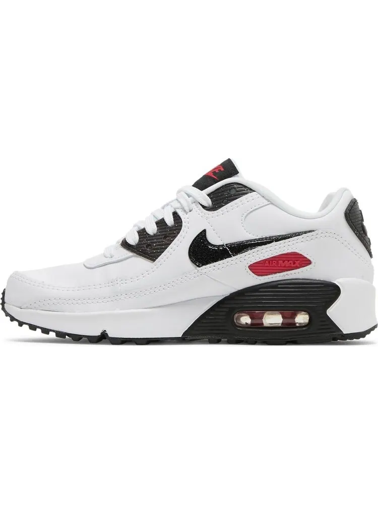 Кроссовки Nike Air Max 90 Leather SE GS 'White Very Berry' — изображение 3 из 8, белый