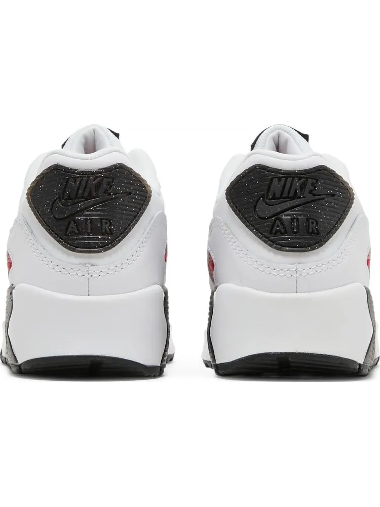 Кроссовки Nike Air Max 90 Leather SE GS 'White Very Berry' — изображение 6 из 8, белый
