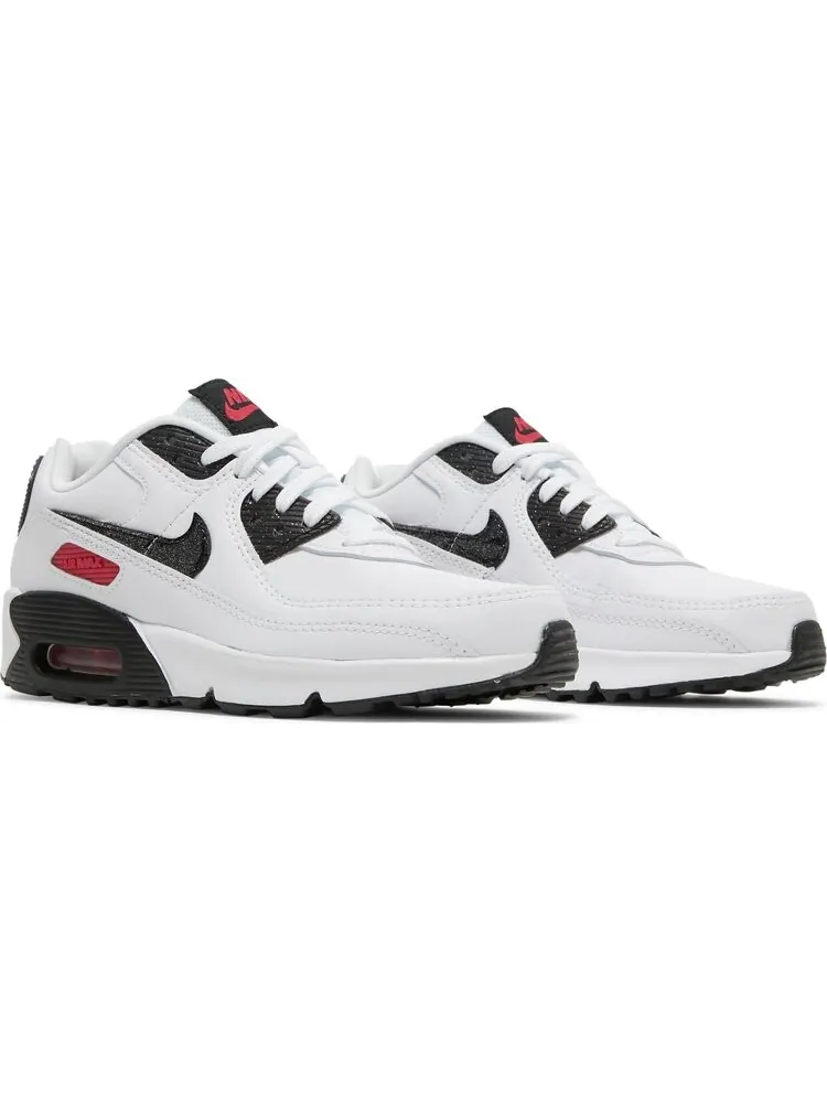 Кроссовки Nike Air Max 90 Leather SE GS 'White Very Berry' — изображение 8 из 8, белый