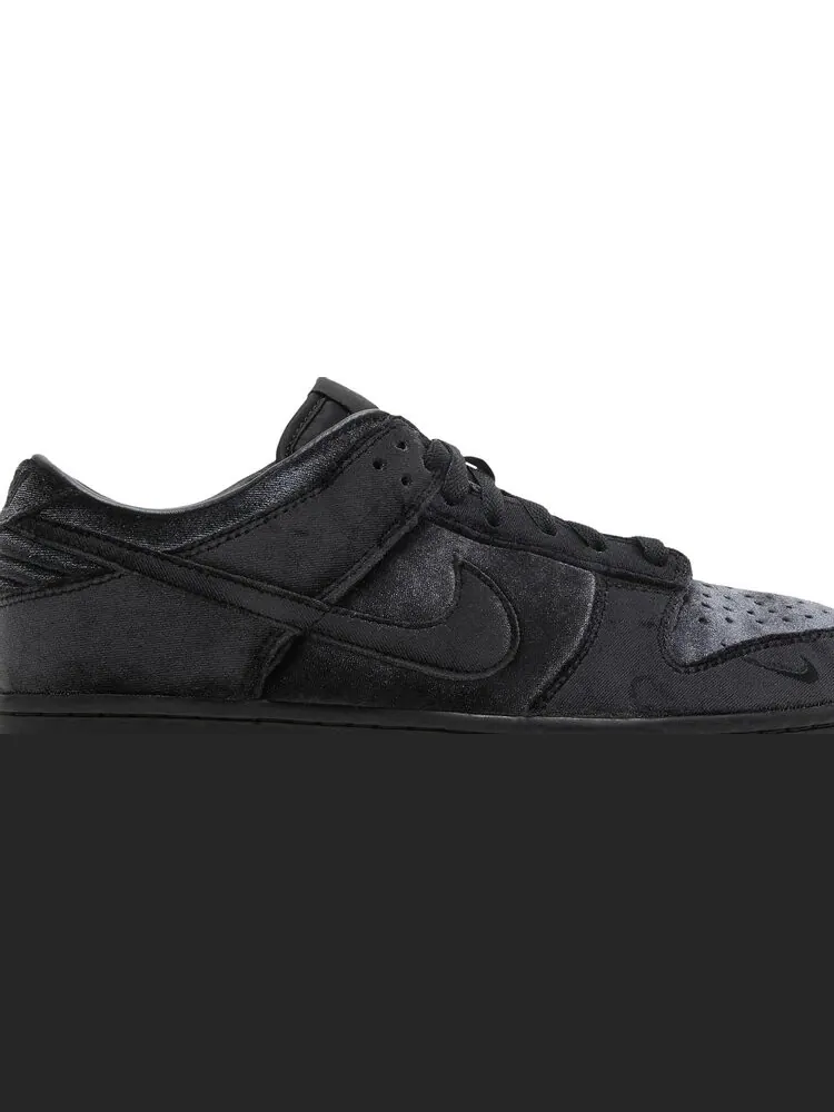 Кроссовки Nike Dover Street Market x Dunk Low 'Black Velvet' — изображение 2 из 8, черный