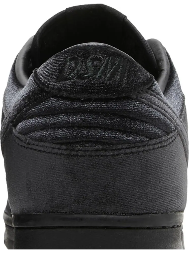 Кроссовки Nike Dover Street Market x Dunk Low 'Black Velvet' — изображение 7 из 8, черный