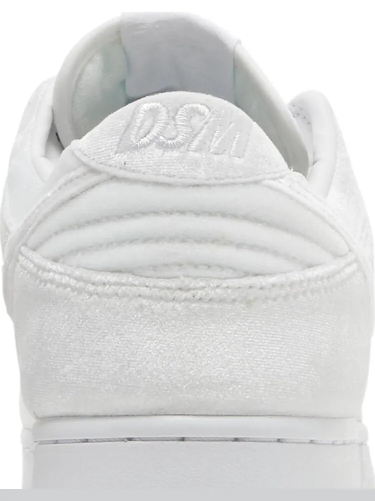 Кроссовки Nike Dover Street Market x Dunk Low 'White Velvet' — изображение 7 из 8, белый