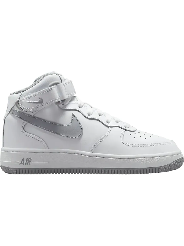 Кроссовки Nike Air Force 1 Mid LE GS 'White Wolf Grey' — изображение 1 из 1, белый