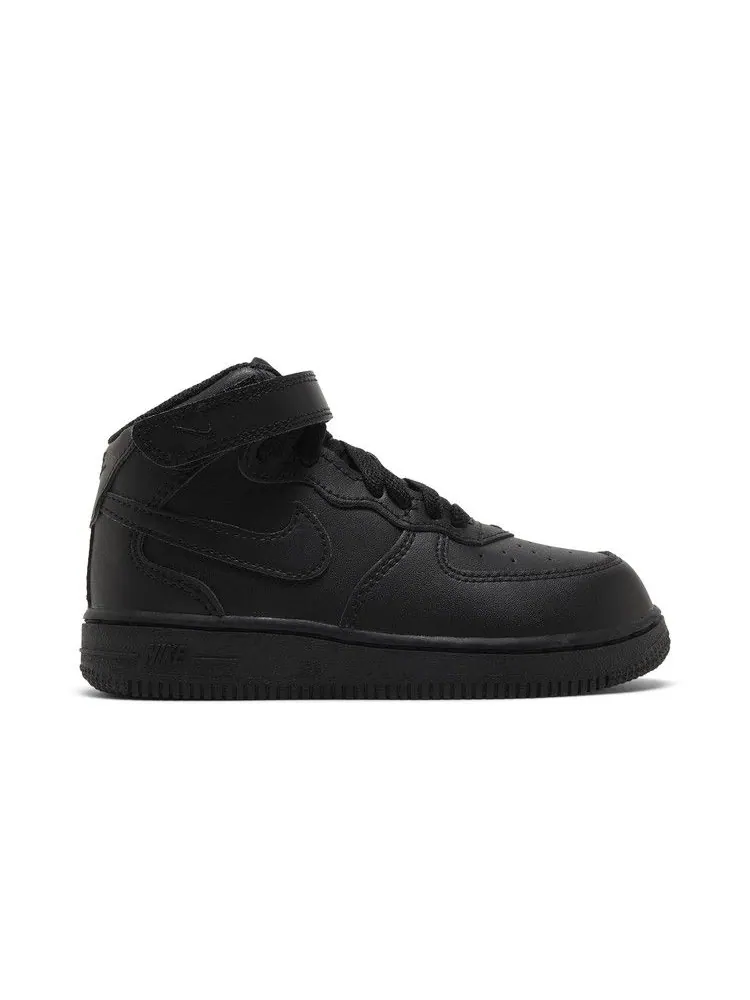 Кроссовки Nike Air Force 1 Mid LE TD 'Triple Black' — изображение 2 из 9, черный/черный