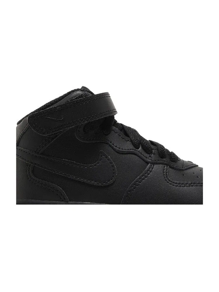 Кроссовки Nike Air Force 1 Mid LE TD 'Triple Black' — изображение 3 из 9, черный/черный