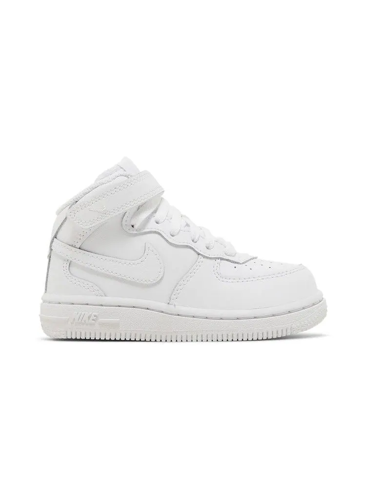 Кроссовки Nike Air Force 1 Mid TD 'Triple White' — изображение 2 из 9, белый/белый/белый