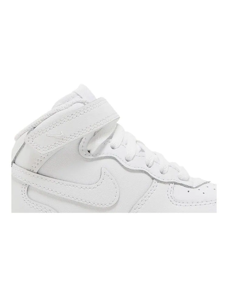 Кроссовки Nike Air Force 1 Mid TD 'Triple White' — изображение 3 из 9, белый/белый/белый