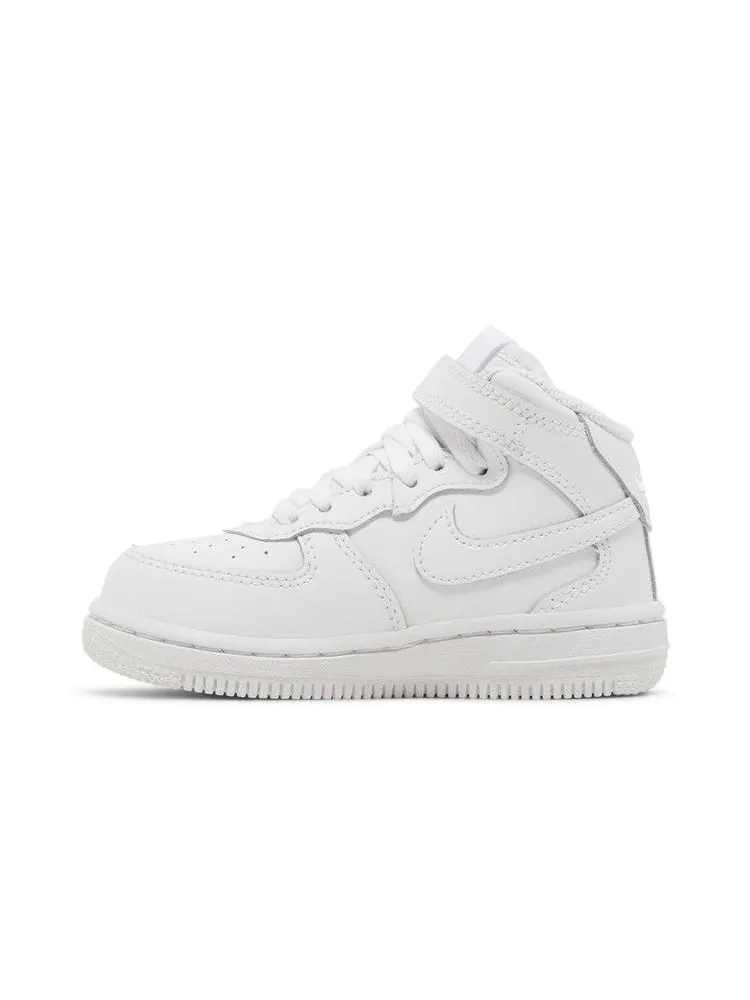 Кроссовки Nike Air Force 1 Mid TD 'Triple White' — изображение 4 из 9, белый/белый/белый