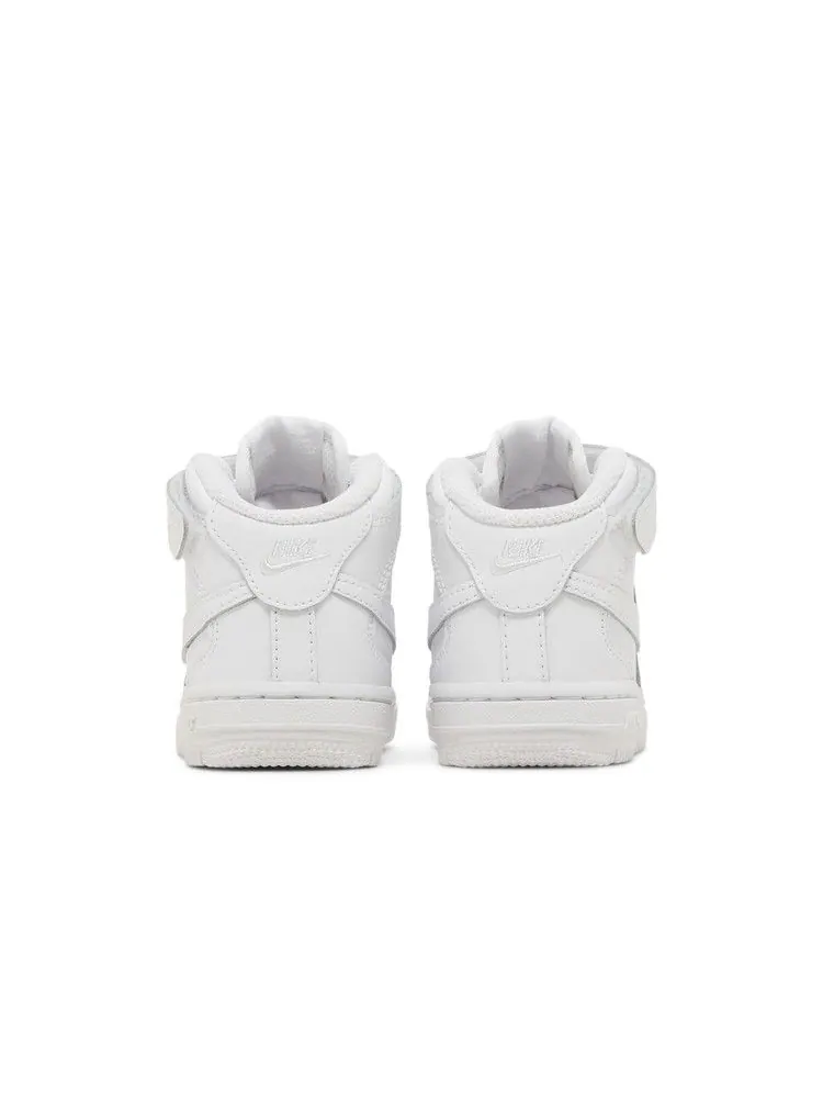 Кроссовки Nike Air Force 1 Mid TD 'Triple White' — изображение 7 из 9, белый/белый/белый