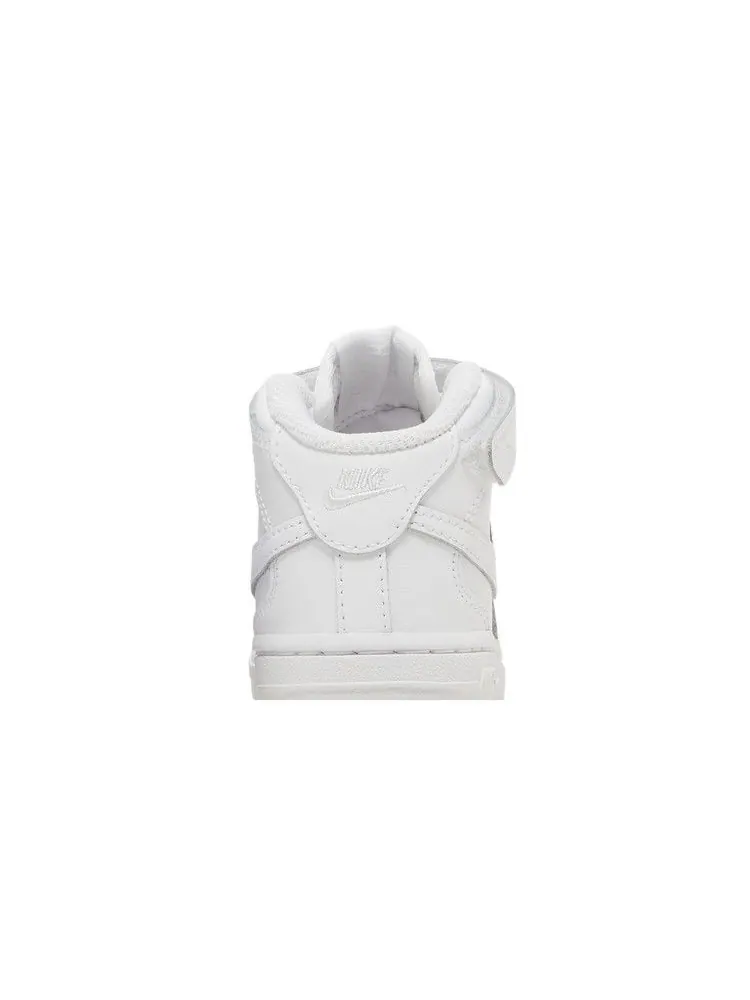 Кроссовки Nike Air Force 1 Mid TD 'Triple White' — изображение 8 из 9, белый/белый/белый