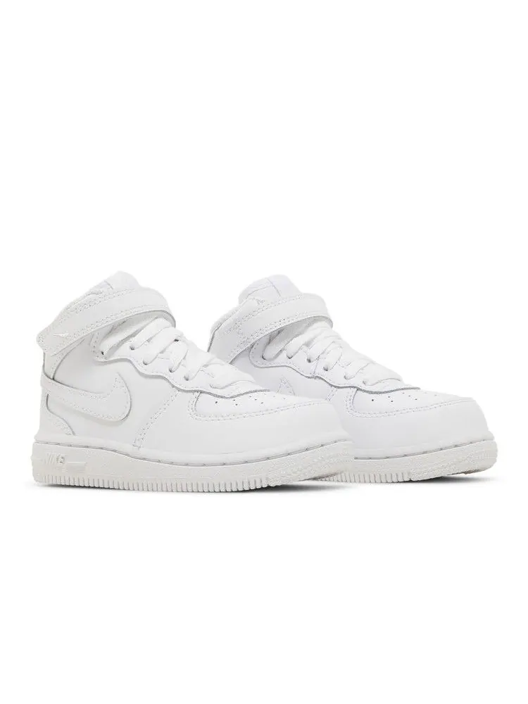 Кроссовки Nike Air Force 1 Mid TD 'Triple White' — изображение 9 из 9, белый/белый/белый