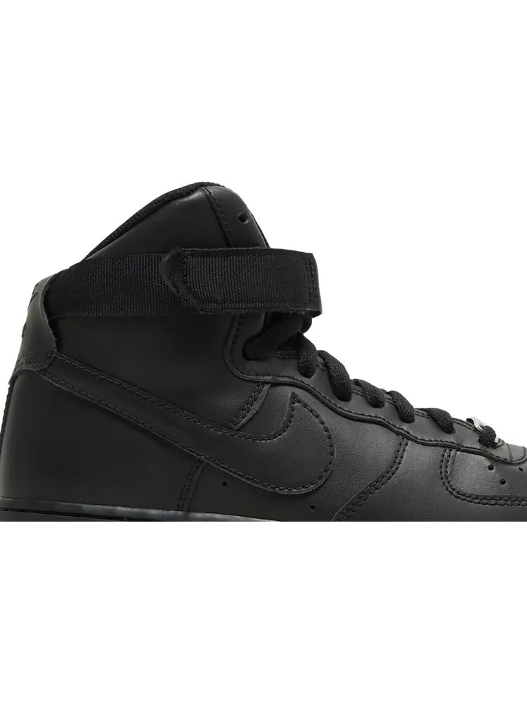 Кроссовки Air Force 1 High LE GS Triple Black — изображение 2 из 8, черный