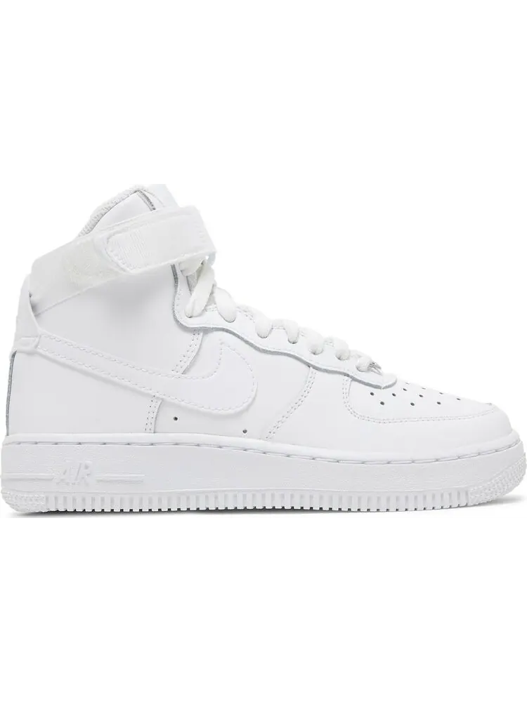 Кроссовки Nike Air Force 1 High LE GS 'Triple White' — изображение 1 из 8, белый