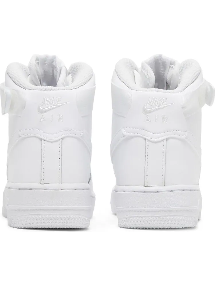 Кроссовки Nike Air Force 1 High LE GS 'Triple White' — изображение 6 из 8, белый