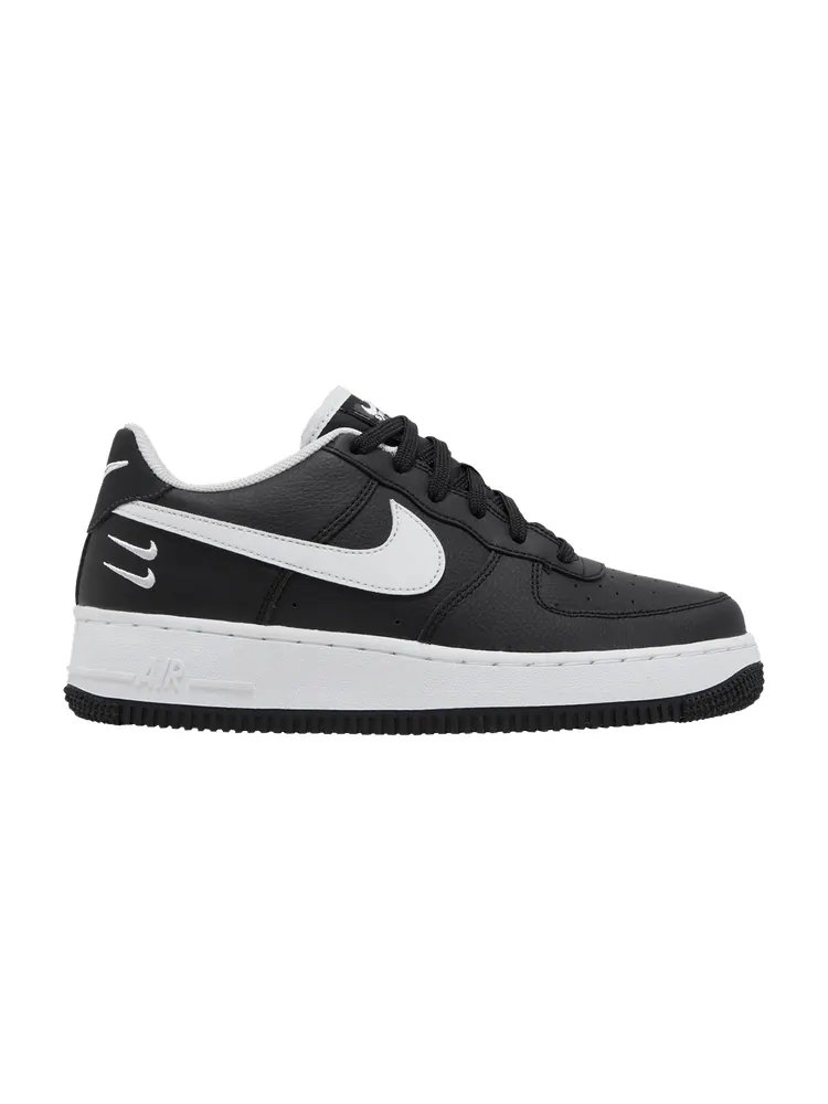 Кроссовки Nike Air Force 1 HO20 BG 'Dual Swoosh - Black' — изображение 1 из 9, черный/белый/черный