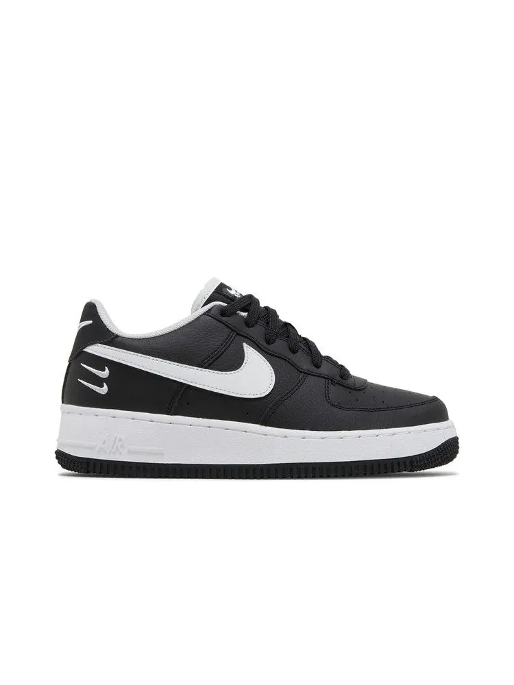 Кроссовки Nike Air Force 1 HO20 BG 'Dual Swoosh - Black' — изображение 2 из 9, черный/белый/черный