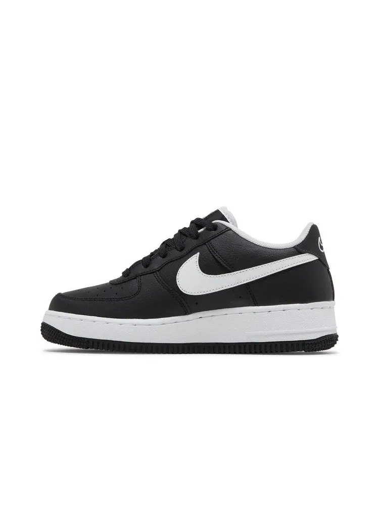 Кроссовки Nike Air Force 1 HO20 BG 'Dual Swoosh - Black' — изображение 4 из 9, черный/белый/черный