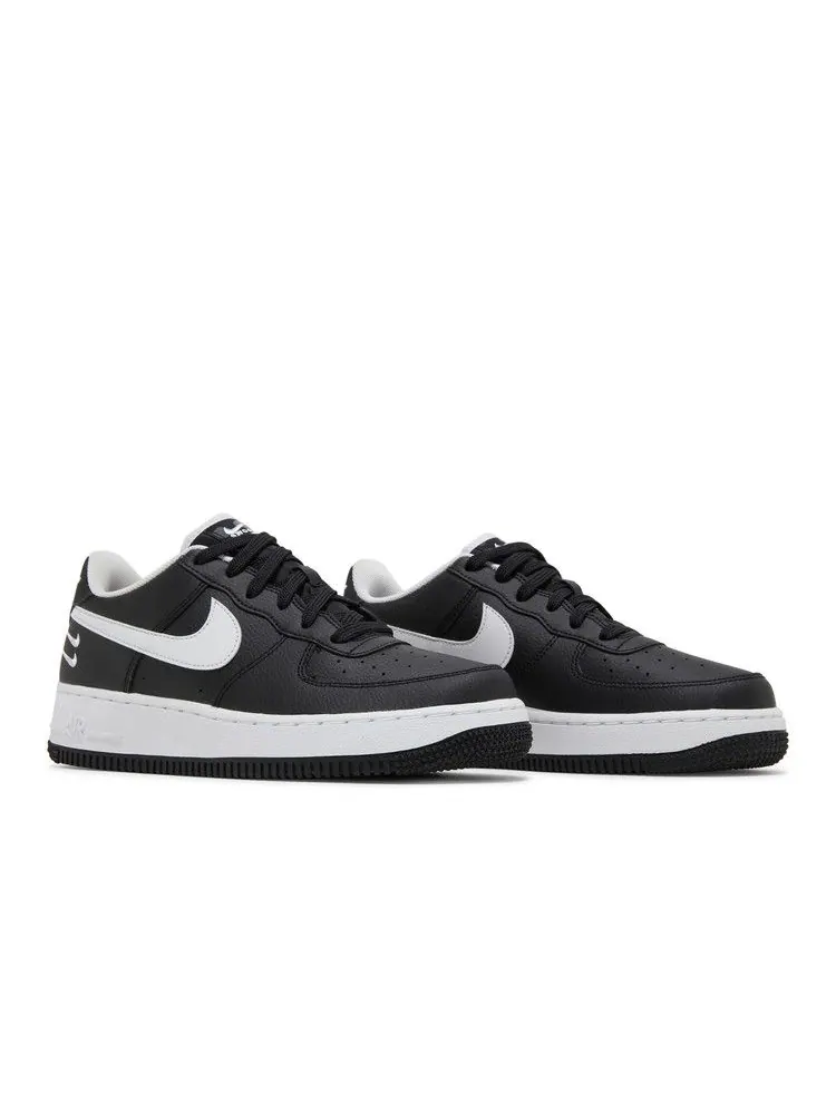 Кроссовки Nike Air Force 1 HO20 BG 'Dual Swoosh - Black' — изображение 9 из 9, черный/белый/черный