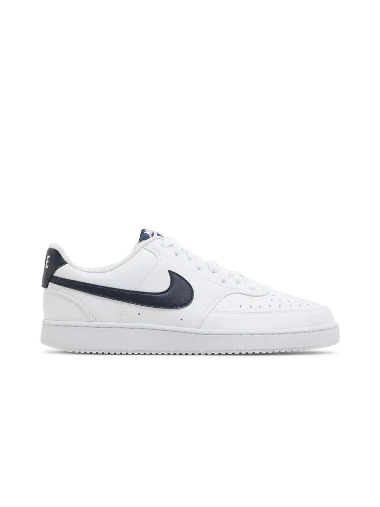 Кроссовки Nike Court Vision Low Next Nature 'White Midnight Navy' — изображение 2 из 9, белый/темно-синий