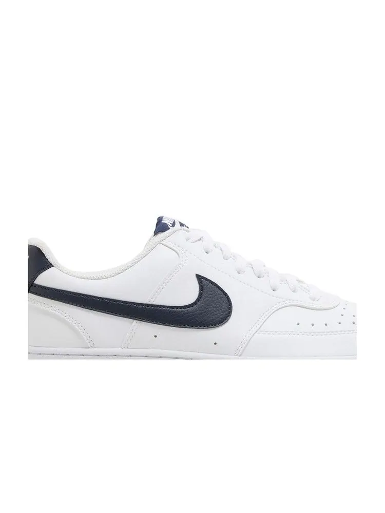 Кроссовки Nike Court Vision Low Next Nature 'White Midnight Navy' — изображение 3 из 9, белый/темно-синий