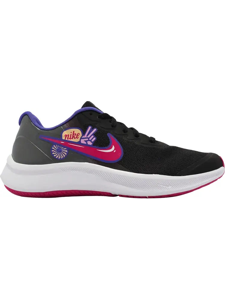 Кроссовки Nike Star Runner GS 'Black Pink Rise' — изображение 1 из 1, черный