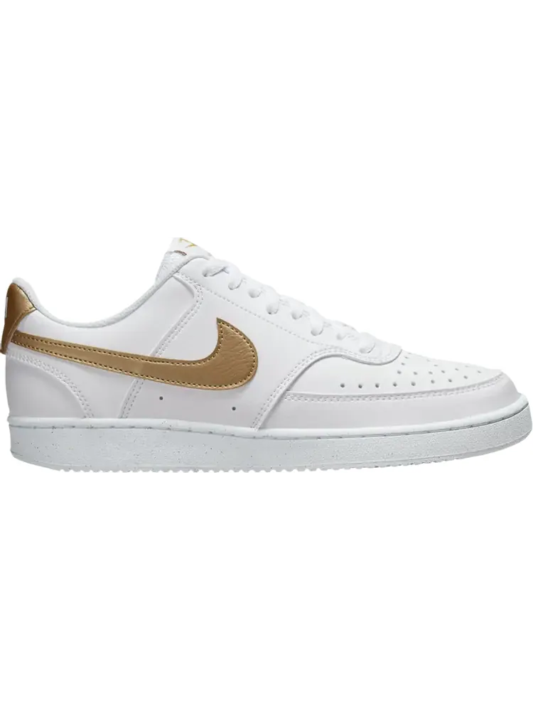 Кроссовки Wmns Court Vision Low Next Nature 'White Metallic Gold' — изображение 1 из 1, белый