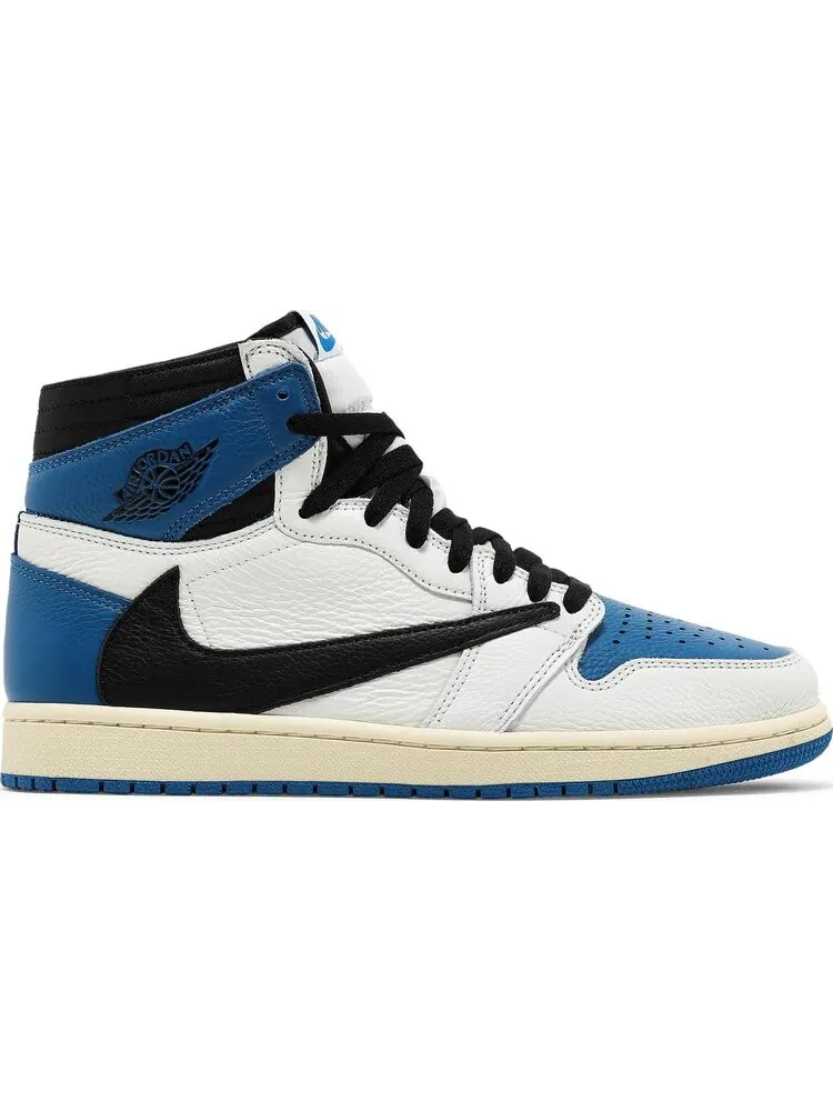 Кроссовки Fragment Design x Travis Scott x Air Jordan 1 Retro High — изображение 1 из 10, синий