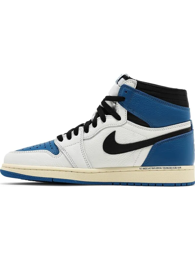 Кроссовки Fragment Design x Travis Scott x Air Jordan 1 Retro High — изображение 3 из 10, синий