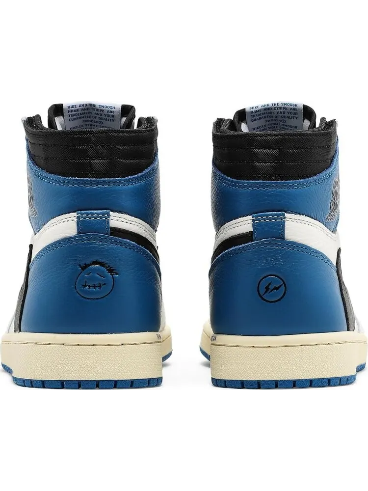 Кроссовки Fragment Design x Travis Scott x Air Jordan 1 Retro High — изображение 6 из 10, синий