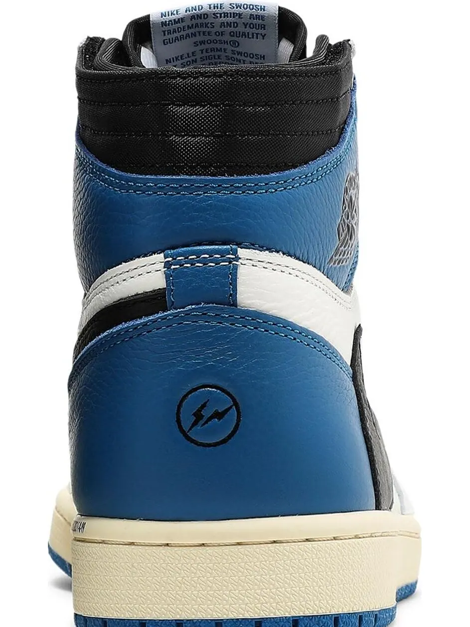 Кроссовки Fragment Design x Travis Scott x Air Jordan 1 Retro High — изображение 7 из 10, синий