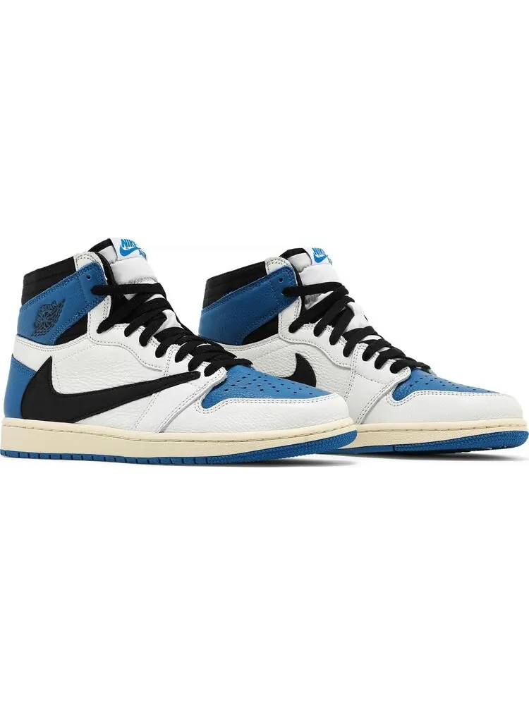 Кроссовки Fragment Design x Travis Scott x Air Jordan 1 Retro High — изображение 8 из 10, синий