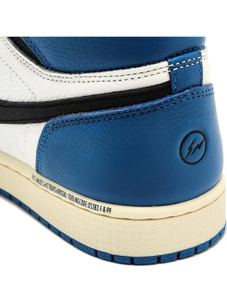 Кроссовки Fragment Design x Travis Scott x Air Jordan 1 Retro High — изображение 10 из 10, синий
