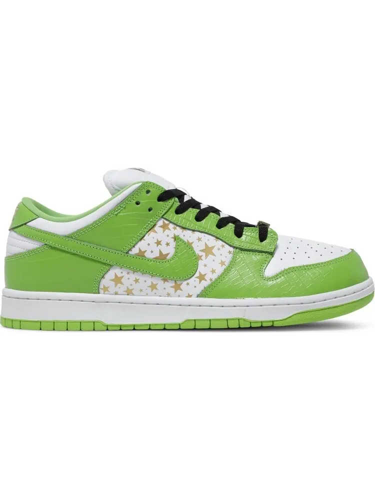 Кроссовки Nike Supreme x Dunk Low OG SB QS 'Mean Green' — изображение 1 из 8, зеленый