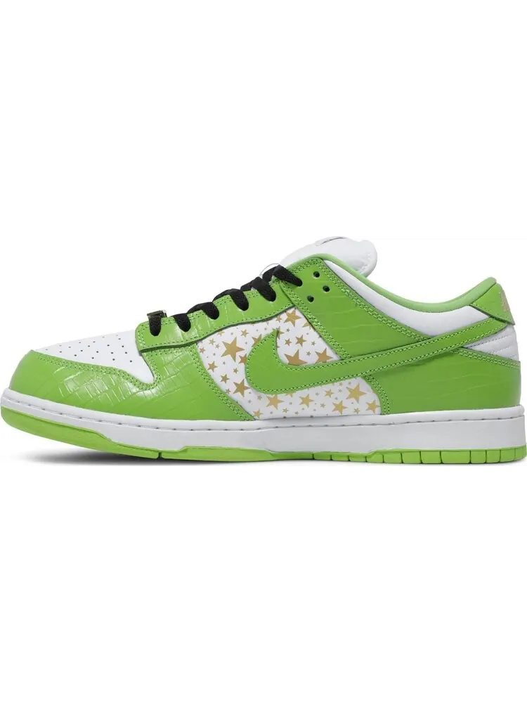 Кроссовки Nike Supreme x Dunk Low OG SB QS 'Mean Green' — изображение 3 из 8, зеленый