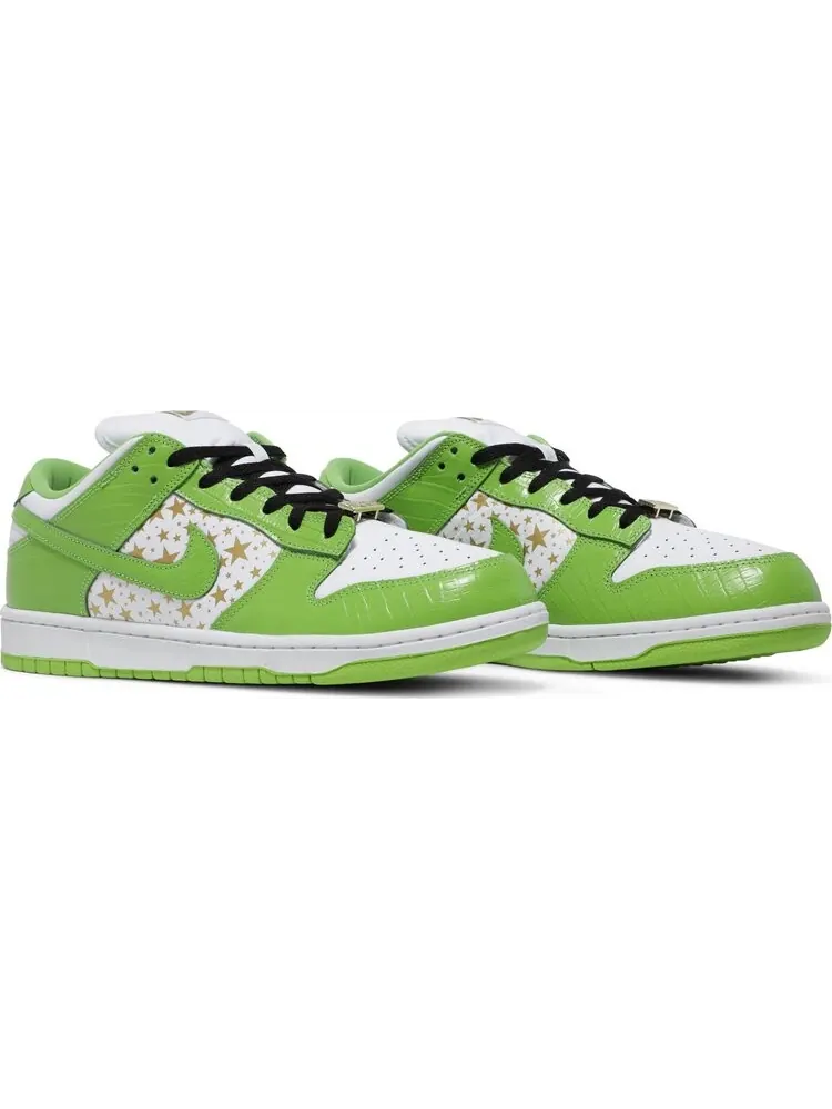 Кроссовки Nike Supreme x Dunk Low OG SB QS 'Mean Green' — изображение 8 из 8, зеленый