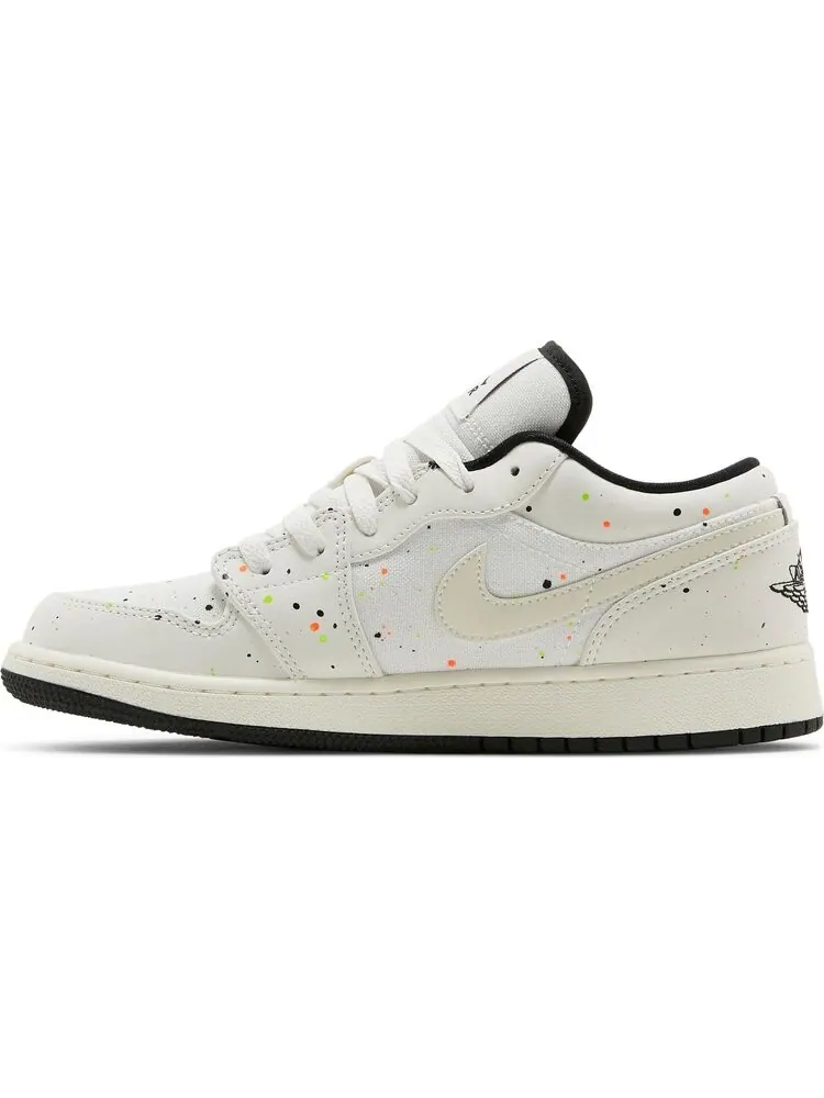 Кроссовки Air Jordan 1 Low SE GS Paint Splatter — изображение 3 из 8, бежевый